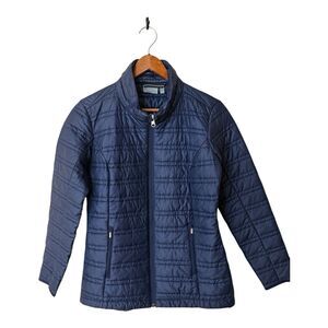 Athleta Pinnacle 3-In-1 Jacket Liner Navy Puffer Coat‎ Size XS Blue
